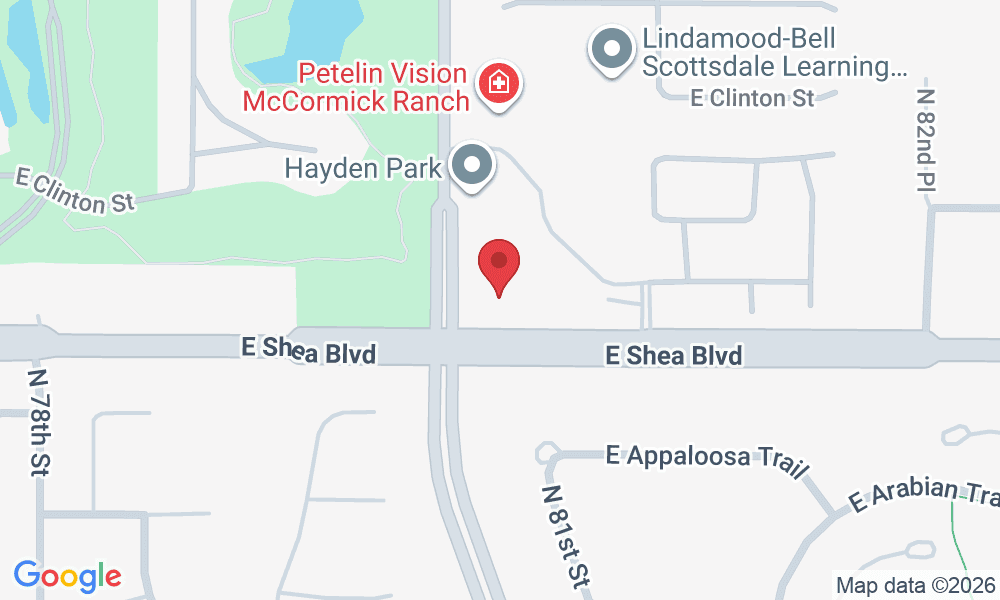 Map showing Alliance Physical Therapy on E Shea Blvd near N Hayden Road